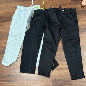 Kids' Black and Gray Jogger Pants Set